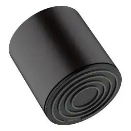 Верхній душ 1jet Pulsify S Hansgrohe 24130670 Matt Black — вид на білому тлі