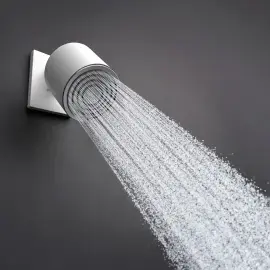 Верхній душ 1jet Pulsify S Hansgrohe 24130700 White Matt — вид спереду