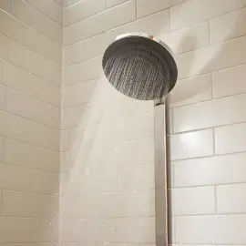 Душова система з термостатом Pulsify S Hansgrohe 24240000 Chrome — вид всередину