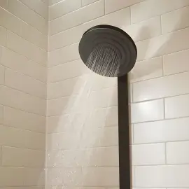 Душова система з термостатом Pulsify S Hansgrohe 24240670 Matt Black — вид згори