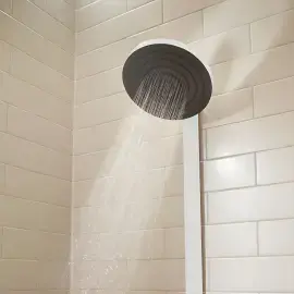 Душова система з термостатом Pulsify S Hansgrohe 24240700 White Matt — вид ззаду
