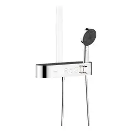 Душова система з термостатом Pulsify S Hansgrohe 24241000 Chrome — вид спереду