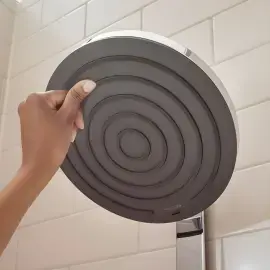 Душова система з термостатом Pulsify S Hansgrohe 24241000 Chrome — вид ззаду