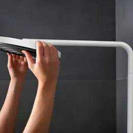 Душова система з термостатом Pulsify S Puro Hansgrohe 24223700 White Matt — вид згори