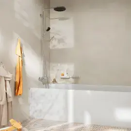Душова система з термостатом Pulsify S Puro Hansgrohe 24232000 — вид спереду
