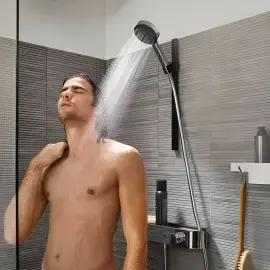 Ручний душ 3jet Pulsify Select S Hansgrohe 24100000 Chrome — вид ззаду