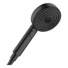 Ручний душ 3jet Pulsify Select S Hansgrohe 24100670 Matt Black — вид на білому тлі