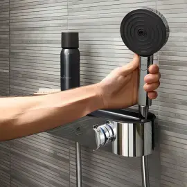 Ручний душ 3jet Pulsify Select S Hansgrohe 24101000 Chrome — вид ззаду