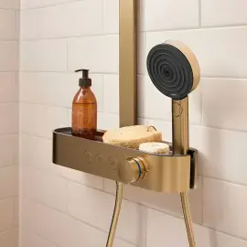 Ручний душ 3jet Pulsify Select S Hansgrohe 24110140 Brushed Bronze — вид згори