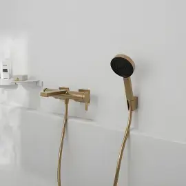 Ручний душ 3jet Pulsify Select S Hansgrohe 24110140 Brushed Bronze — вид ззаду
