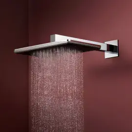Верхній душ 1jet Raindance Alive Q Hansgrohe 24530000 Chrome — бічний ракурс