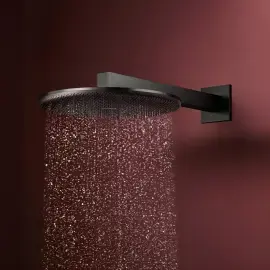 Верхній душ 1jet Raindance Alive S Hansgrohe 24520340 Brushed Black Chrome — вид спереду
