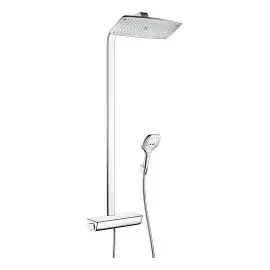 Душова система з термостатом Raindance E Hansgrohe 27112000 Chrome — вид спереду