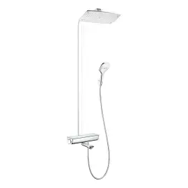 Душова система з термостатом Raindance E Hansgrohe 27113000 Chrome — вид на білому тлі