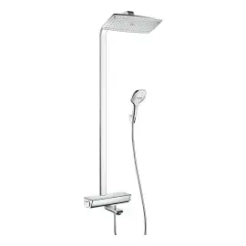 Душова система з термостатом Raindance E Hansgrohe 27113000 Chrome — вид спереду