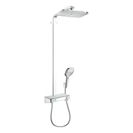 Душова система з термостатом Raindance E Hansgrohe 27288000 Chrome — вид на білому тлі