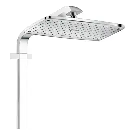 Душова система з термостатом Raindance E Hansgrohe 27288400 White / Chrome — бічний ракурс