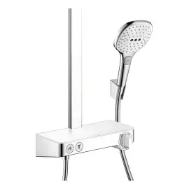 Душова система з термостатом Raindance E Hansgrohe 27288400 White / Chrome — вид згори