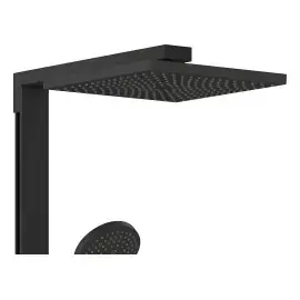 Душова система з термостатом Raindance E Hansgrohe 27361670 Matt Black — вид спереду
