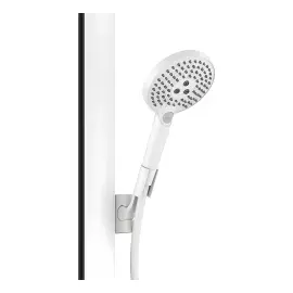 Душова система з термостатом Raindance E Hansgrohe 27361700 White Matt — бічний ракурс