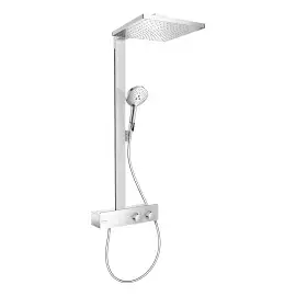 Душова система з термостатом Raindance E Hansgrohe 27362000 Chrome — вид на білому тлі