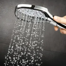 Душова система з термостатом Raindance Select E Hansgrohe 27127000 Chrome — технічне креслення з розмірами