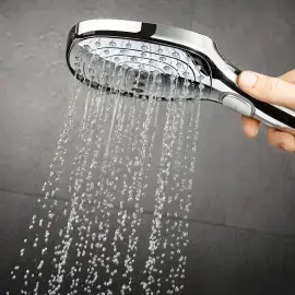 Душова система з термостатом Raindance Select E Hansgrohe 27127000 Chrome — схема монтажу
