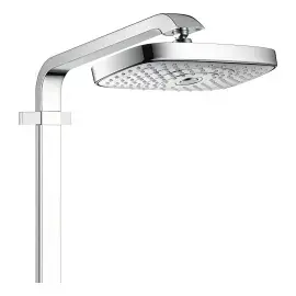 Душова система з термостатом Raindance Select E Hansgrohe 27127000 Chrome — вид спереду