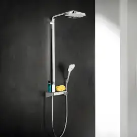 Душова система з термостатом Raindance Select E Hansgrohe 27127000 Chrome — вид згори