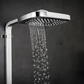 Душова система з термостатом Raindance Select E Hansgrohe 27127000 Chrome — ракурс 3/4