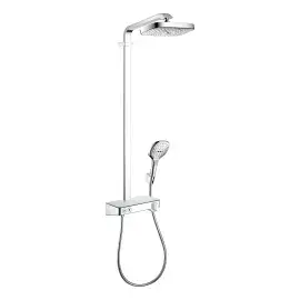 Душова система з термостатом Raindance Select E Hansgrohe 27283000 — вид на білому тлі