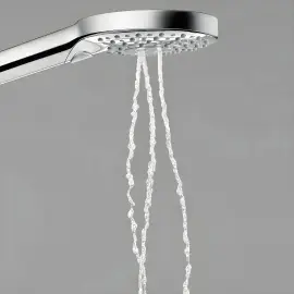 Душова система з термостатом Raindance Select S Hansgrohe 27633000 Chrome — бічний ракурс