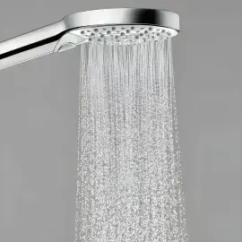 Душова система з термостатом Raindance Select S Hansgrohe 27633000 Chrome — вид ззаду