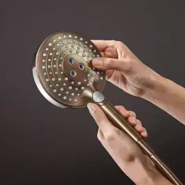 Душова система з термостатом Raindance Select S Hansgrohe 27633140 Brushed Bronze — вид ззаду