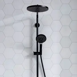 Душова система з термостатом Raindance Select S Hansgrohe 27633670 Matt Black — вид згори