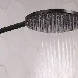 Душова система з термостатом Raindance Select S Hansgrohe 27633670 Matt Black — ракурс 3/4