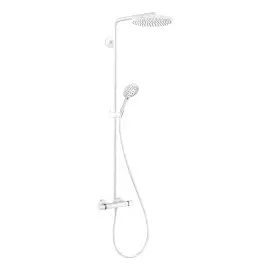Душова система з термостатом Raindance Select S Hansgrohe 27633700 White Matt — вид на білому тлі