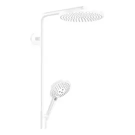 Душова система з термостатом Raindance Select S Hansgrohe 27633700 White Matt — вид спереду