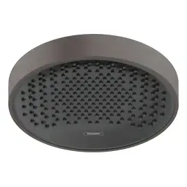 Верхній душ 1jet Rainfinity Hansgrohe 26228340 Brushed Black Chrome — вид на білому тлі