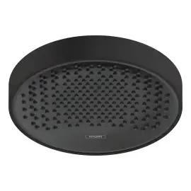 Верхній душ 1jet Rainfinity Hansgrohe 26228670 Matt Black — вид на білому тлі