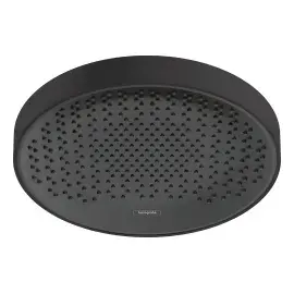 Верхній душ 1jet Rainfinity Hansgrohe 26231670 Matt Black — вид на білому тлі