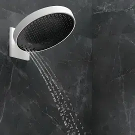 Верхній душ 3jet Rainfinity Hansgrohe 26234700 White Matt — вид спереду