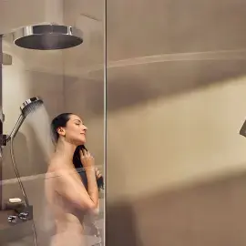Душова система з термостатом Rainfinity Hansgrohe 26853000 Chrome — вид згори