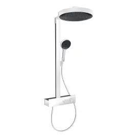 Душова система з термостатом Rainfinity Hansgrohe 26853700 White Matt — вид на білому тлі