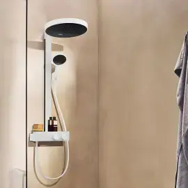 Душова система з термостатом Rainfinity Hansgrohe 26853700 White Matt — вид спереду