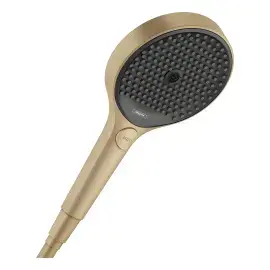 Ручний душ 3jet Rainfinity Hansgrohe 26864140 Brushed Bronze — вид на білому тлі