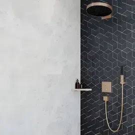 Ручний душ 1jet Rainfinity Hansgrohe 26866140 Brushed Bronze — бічний ракурс