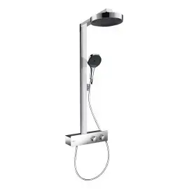 Душова система з термостатом Rainfinity Hansgrohe 28742000 Chrome — вид на білому тлі