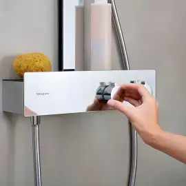 Душова система з термостатом Rainfinity Hansgrohe 28742000 Chrome — вид згори