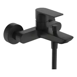 Змішувач для ванни Rebris E Hansgrohe 72450670 Matt Black — вид на білому тлі